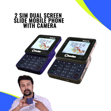 2 Sim Dual Screen Slide Mobile Phone with Camera (DSM)