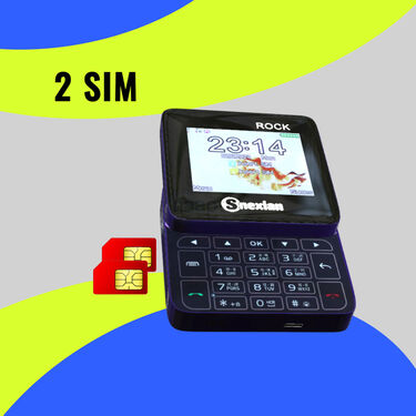 2 Sim Dual Screen Slide Mobile Phone with Camera (DSM)