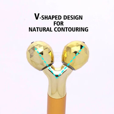 Beauty Bar Electric Vibration Facial Massage V shape Roller (FM4)