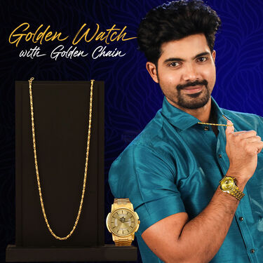 Golden Watch With Golden Chain (MGWC26)