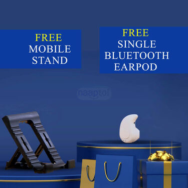 5000 mAh Pocket Power Bank + FREE Single Bluetooth Earpod + FREE Mobile Stand (PB18)