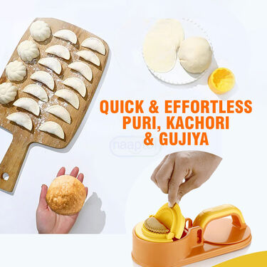 4 in 1 Puri Kachori & Gujiya & Momo-Modak Maker (PKG11)