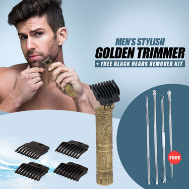 Stylish Golden Trimmer  + Free Black Heads Removing Tools (PMTBRT1)