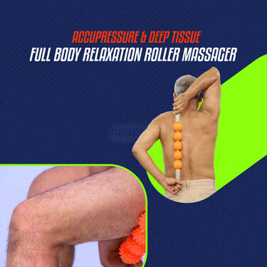 Acupressure & Deep Tissue Full Body Relaxation Roller Massager (PRS135)