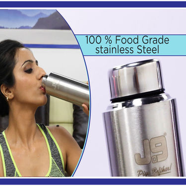 Pack of 6 Stainless Steel Water Bottles