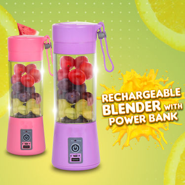 Rechargeable Blender with Power Bank