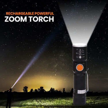 Rechargeable Torch with USB Charger (EL3)
