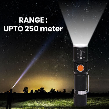 Rechargeable Torch with USB Charger (EL3)