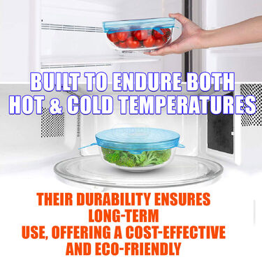 Reusable Round Shape Silicone Food Cover Lid (SFCL)