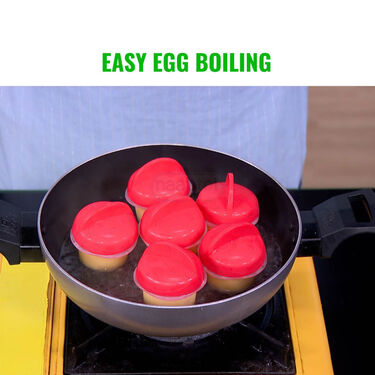 Set of 6 pcs Silicone Egg Boiler (EGB1)