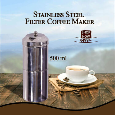Stainless Steel Filter Coffee Maker 500ml (1CFM1)