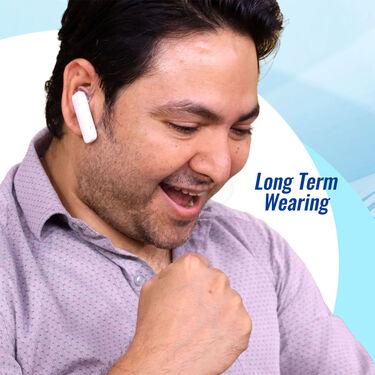 Clip on calling Bluetooth Earphone with free Golden Trimmer (TWS69)
