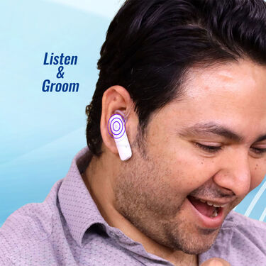 Clip on calling Bluetooth Earphone with free Golden Trimmer (TWS69)