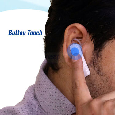 Clip on calling Bluetooth Earphone with free Golden Trimmer (TWS69)