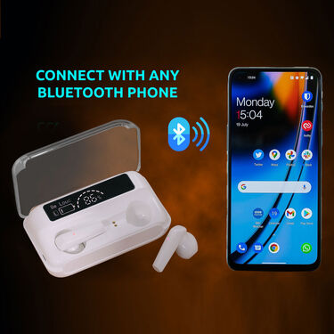 Wireless Bluetooth Earpods with LED Charging Case & Inbuilt Powerbank (TWS17)