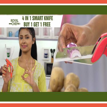 Royal Chef 4 in 1 Smart Knife - Buy 1 Get 1